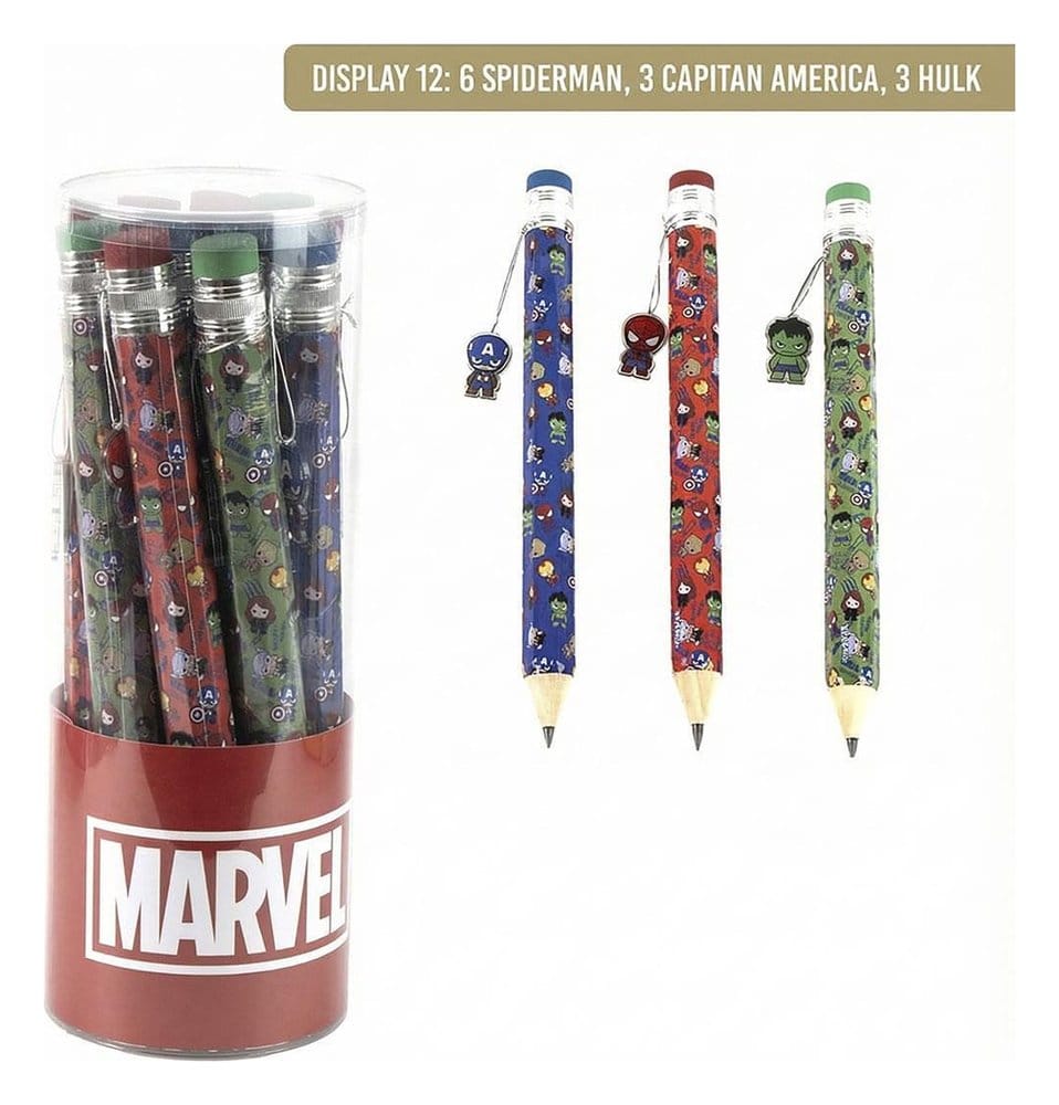 Marvel Stort Pennställ Display (12 set)