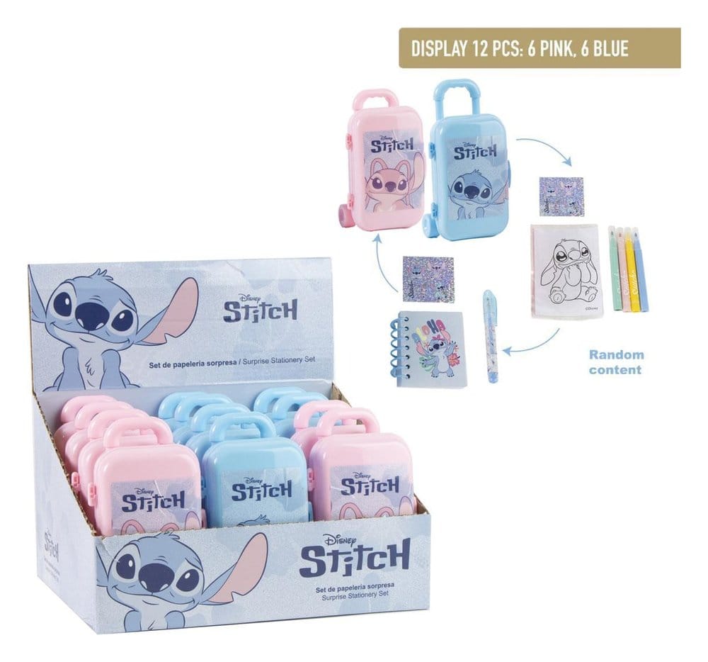 Disney Stationärset Stitch Blind Box Display (12 stycken)