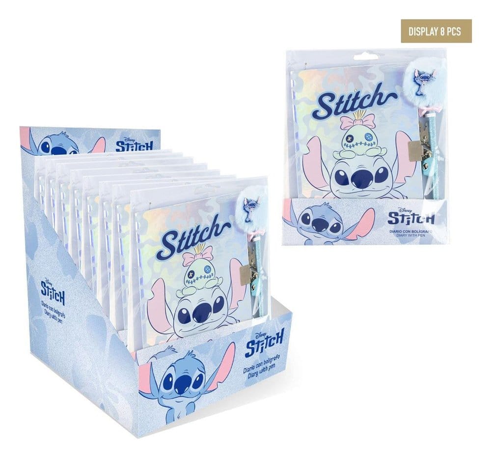 Disney Fantasy Stationery Set Stitch Display (8) – Sortiment med 8 fantasifulla skrivsett