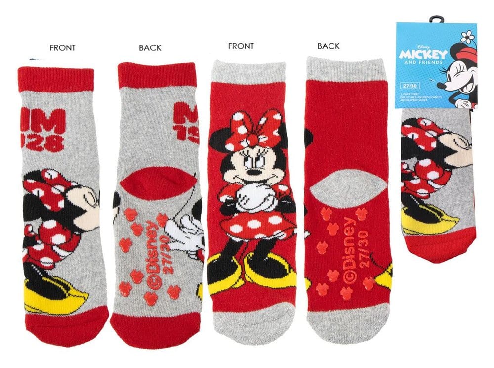 Disney halkfria strumpor med applikationer Minnie Mouse storlek 27-34
