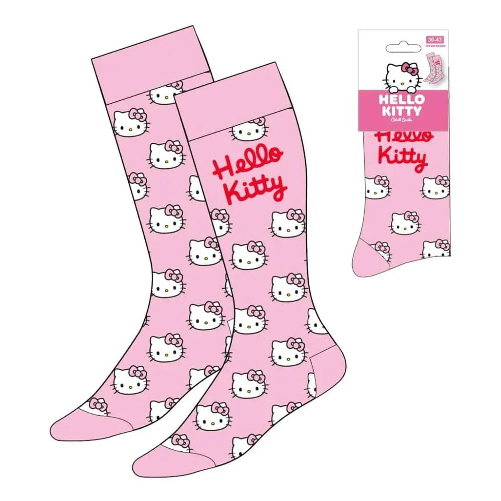Sanrio Strumpor Hello Kitty Ansikte Rosa 36-43 Cerdá