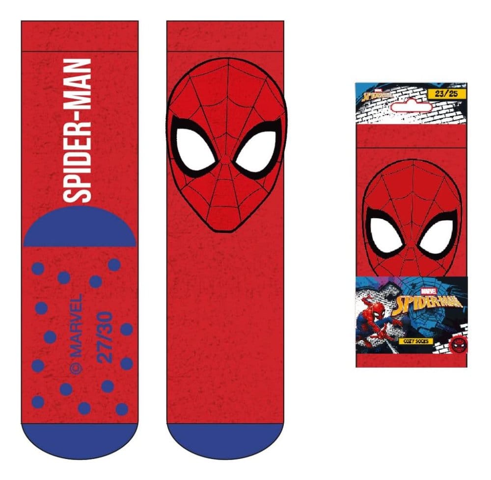 Marvel Mysiga Halkfria Strumpor Spider-Man Storlek 27-34