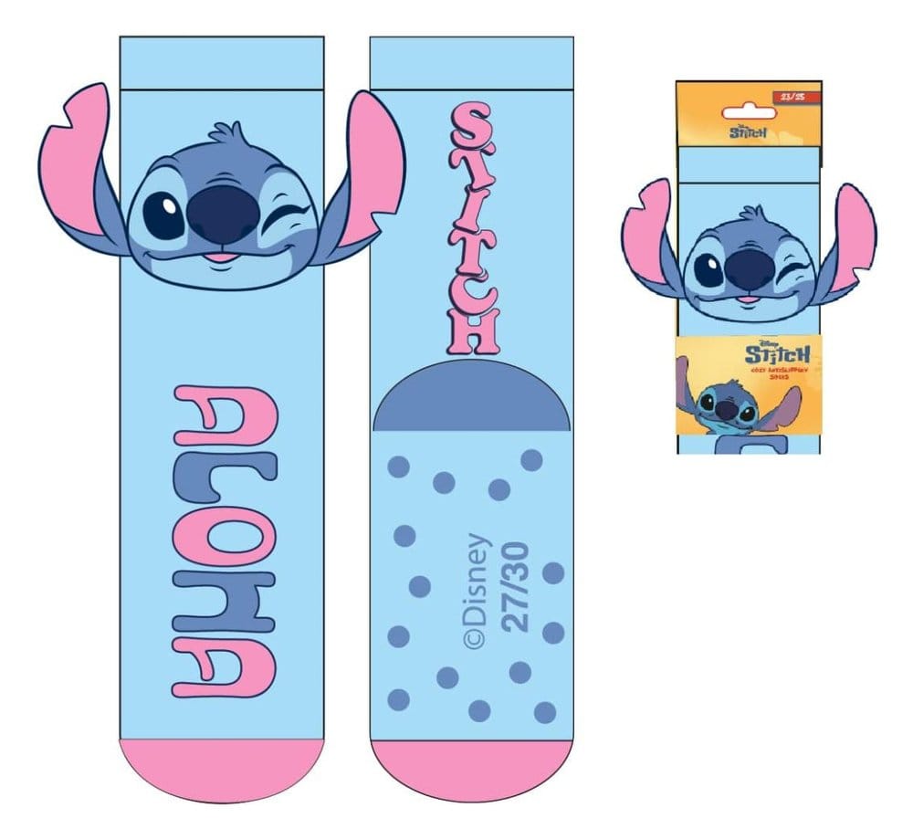 Lilo & Stitch Mysiga Halkfria Strumpor Stitch 27-34