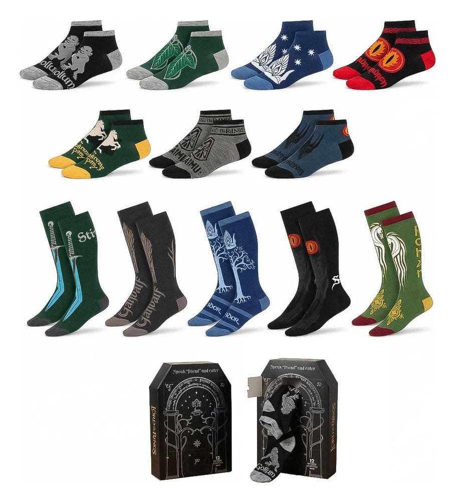 The Lord of the Rings Strumpor 12-pack i storlek 38-45