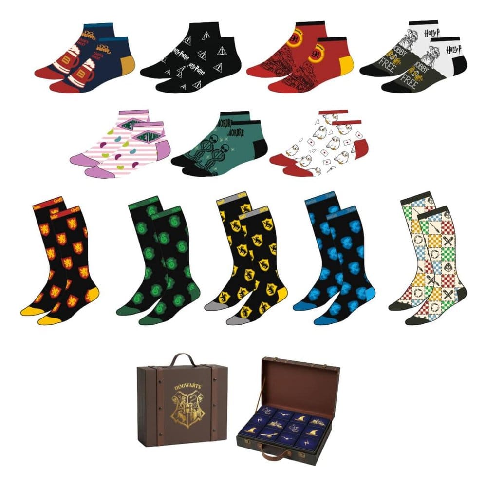 Harry Potter-strumpor 12-pack storlek 38-45