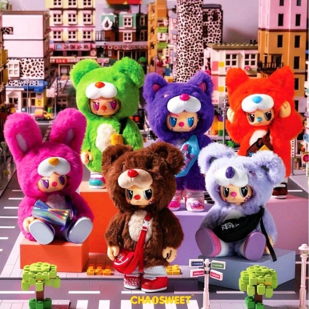 Rebel Bears gosedjur Actionfigur Blind Box Flyttbar Serie Display 18 cm (6)