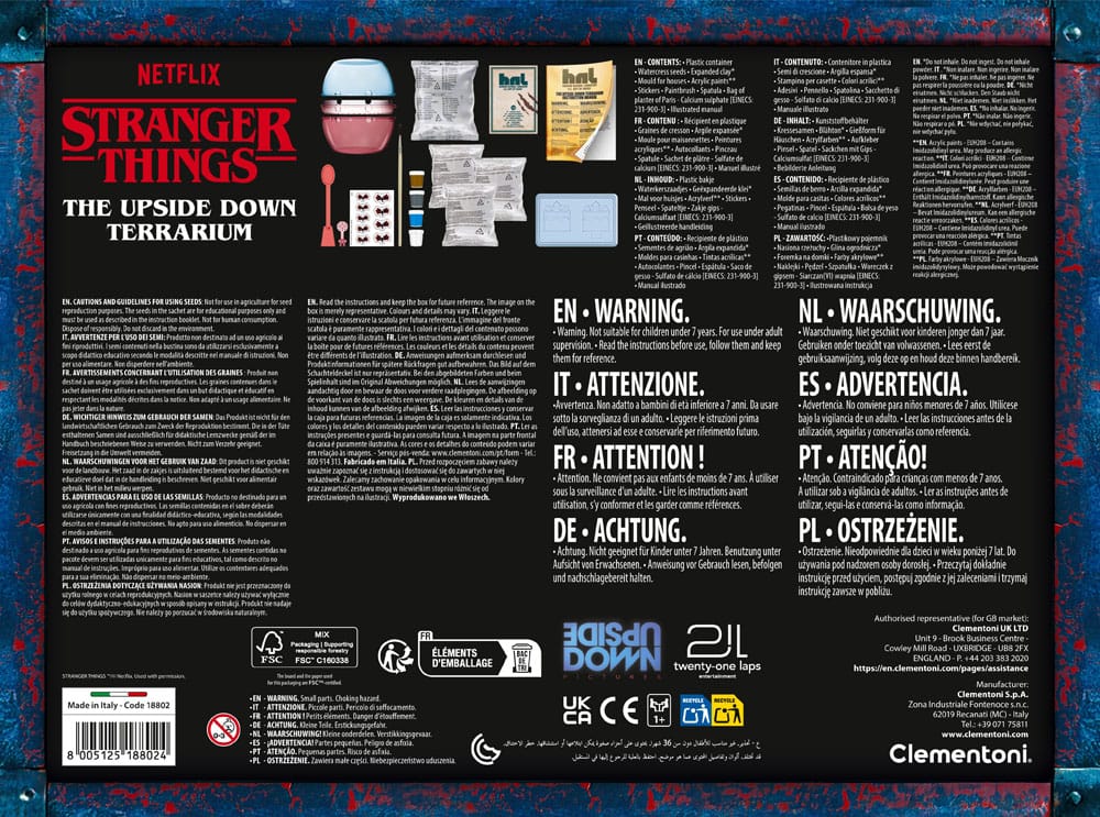 Stranger Things The Upside Down Terrarium Clementoni