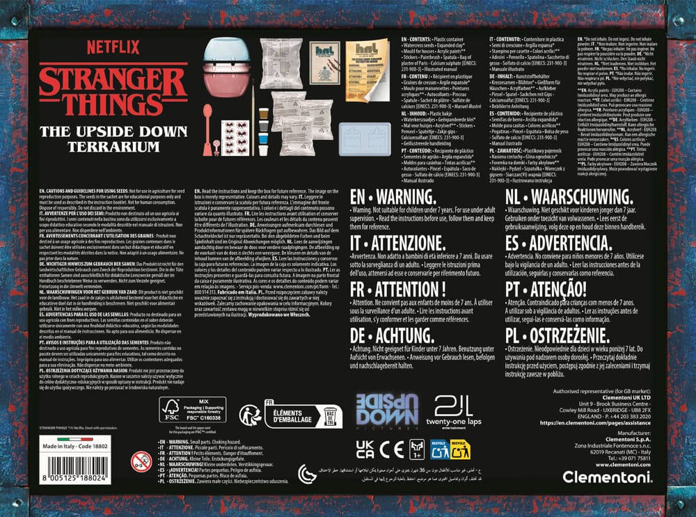 Stranger Things The Upside Down Terrarium Clementoni
