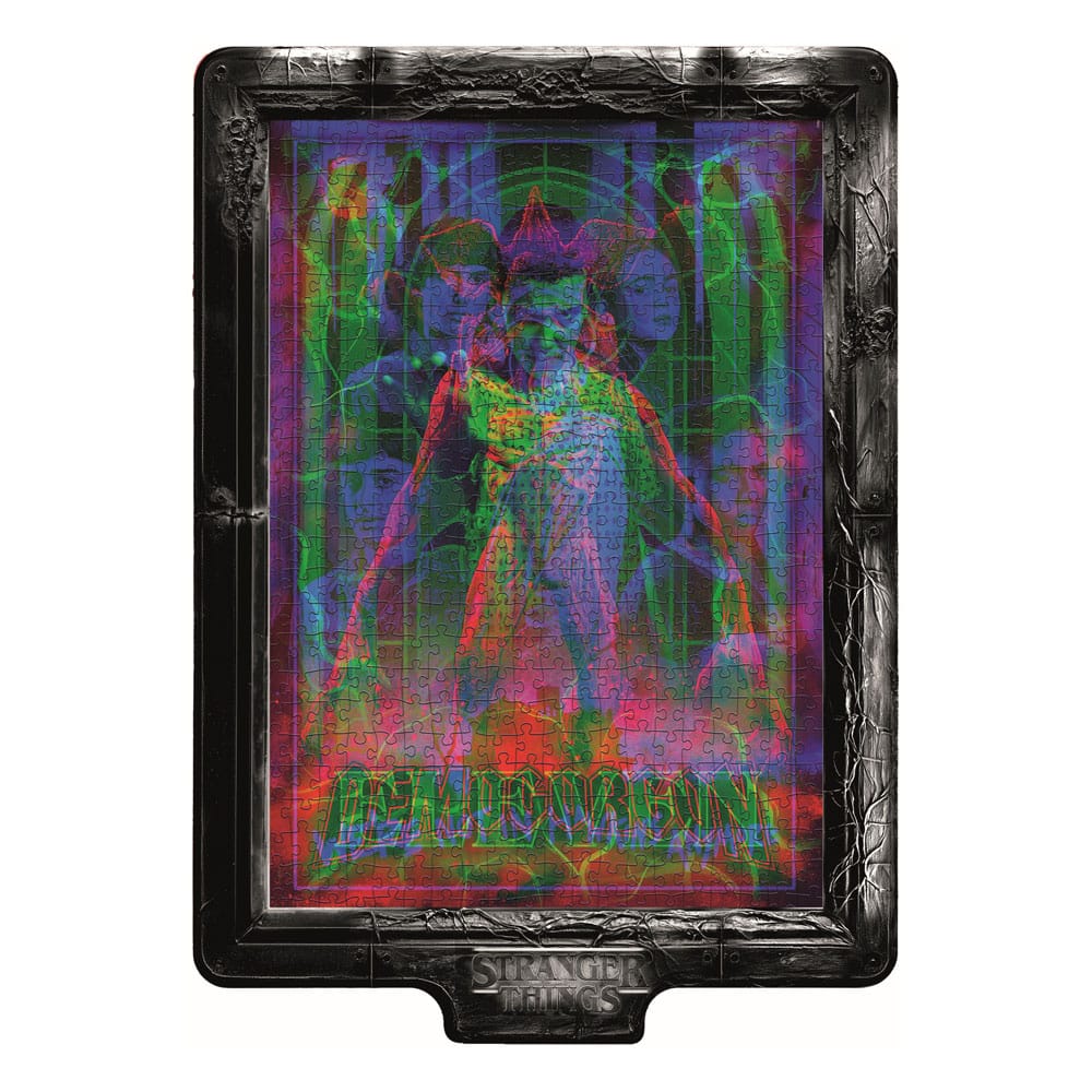 Stranger Things Metamorphic Art Collection Jigsaw Puzzle med Ljus-Effekt Demogorgon (520 bitar) Clementoni