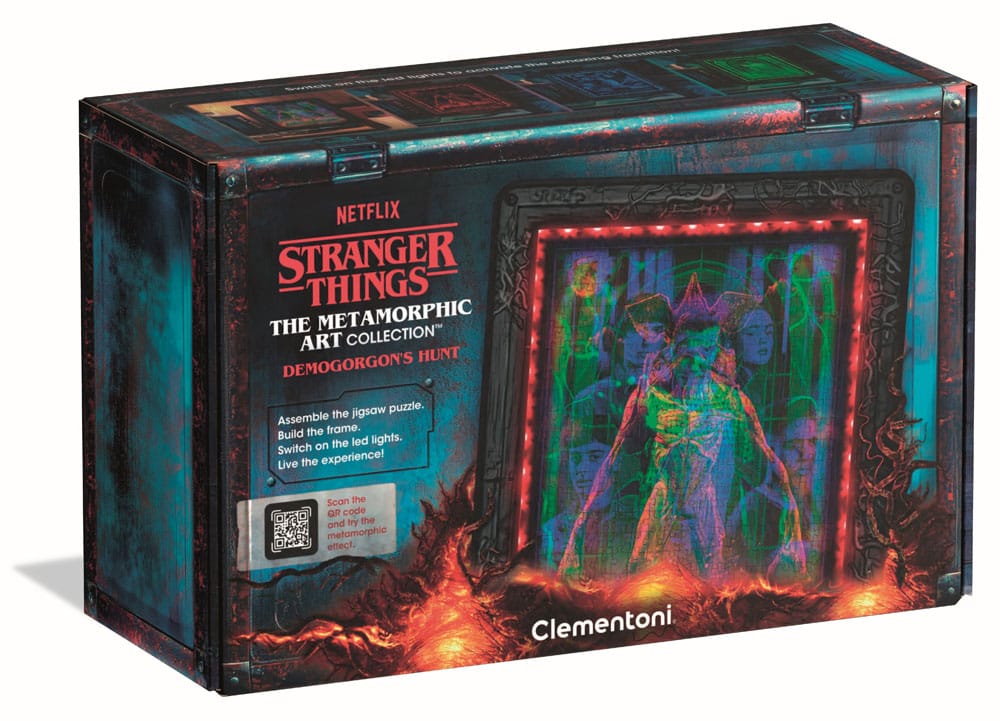 Stranger Things Metamorphic Art Collection Jigsaw Puzzle med Ljus-Effekt Demogorgon (520 bitar) Clementoni