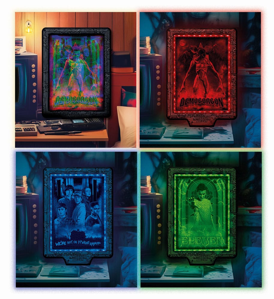 Stranger Things Metamorphic Art Collection Jigsaw Puzzle med Ljus-Effekt Demogorgon (520 bitar) Clementoni