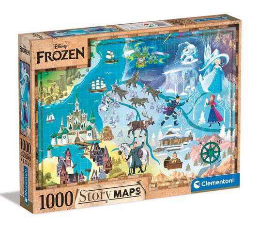 Disney Story Maps Pussel Frost (1000 bitar)