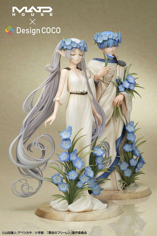 Frieren: Beyond Journey's End PVC Figures 2-pack featuring Frieren & Himmel in Art Nouveau Style