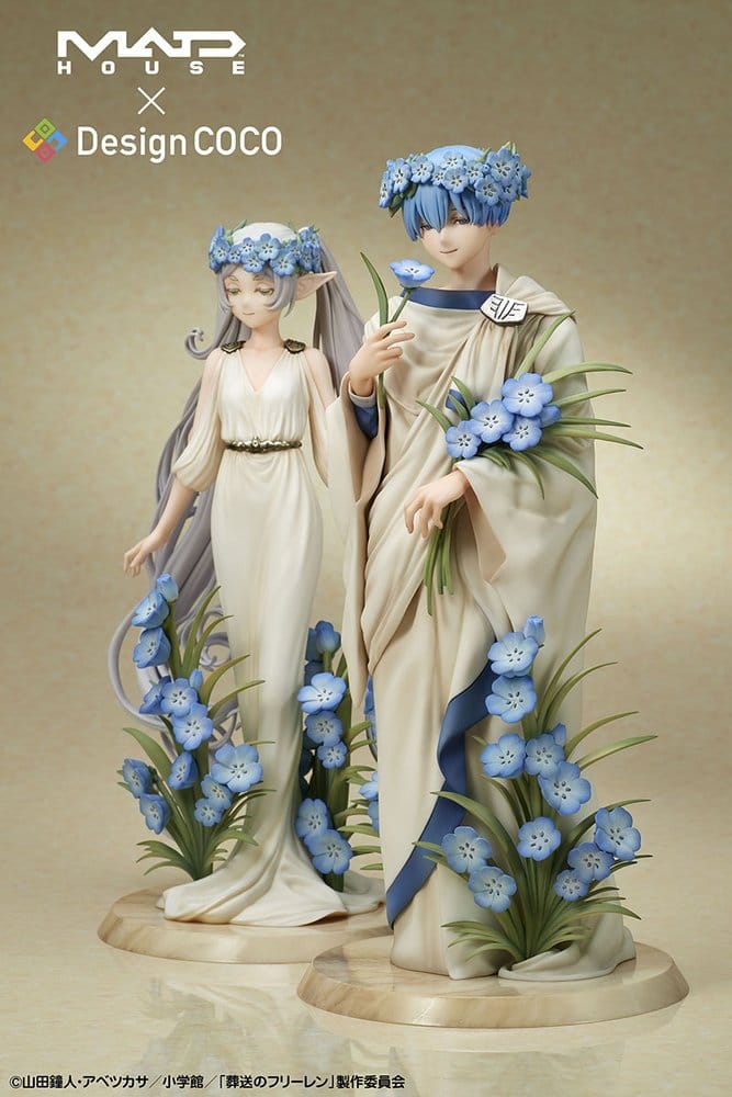 Frieren: Beyond Journey's End PVC Figures 2-pack featuring Frieren & Himmel in Art Nouveau Style