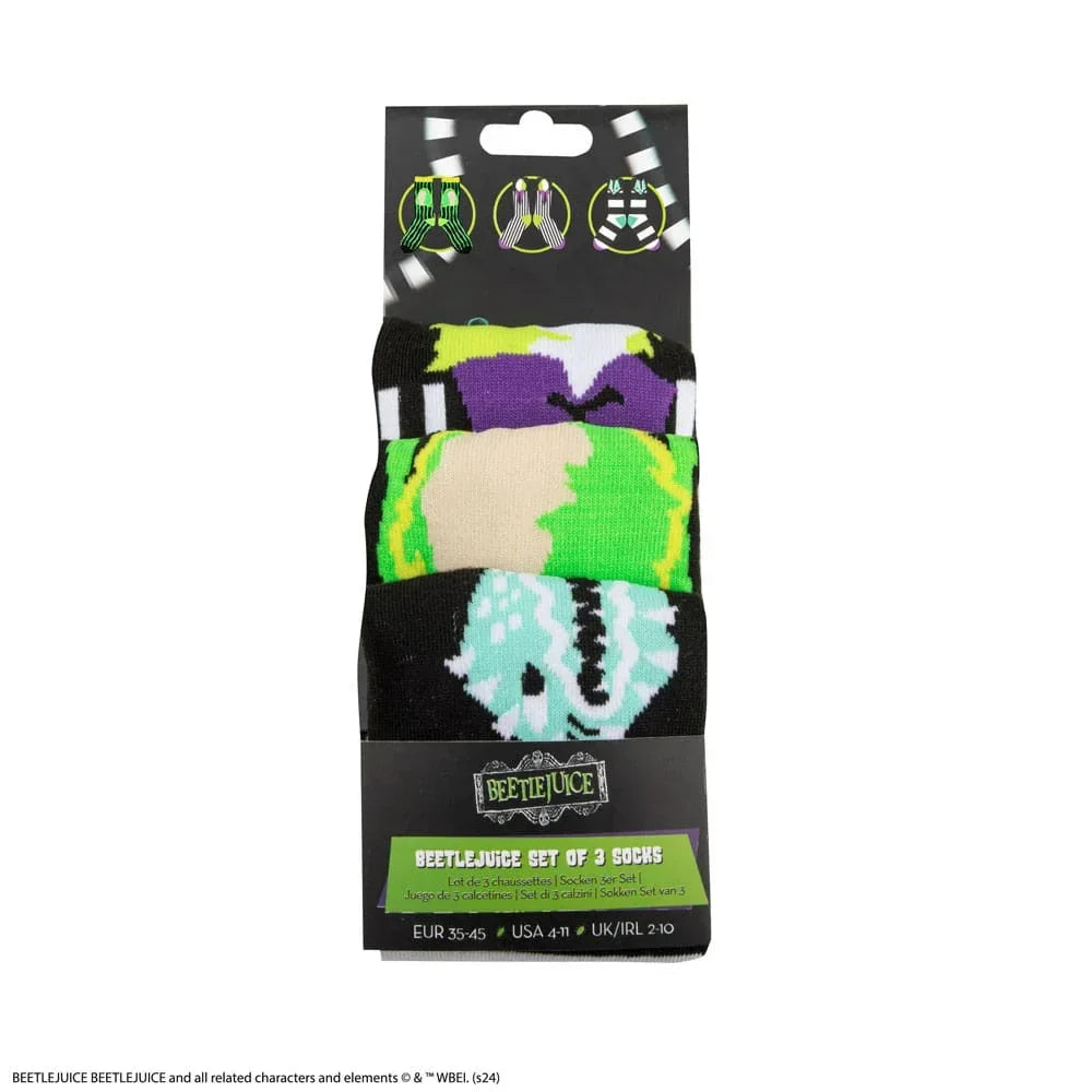 Beetlejuice Strumpor 3-Pack Cinereplicas