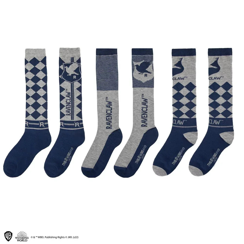 Harry Potter Ravenclaw Knästrumpor 3-Pack Cinereplicas