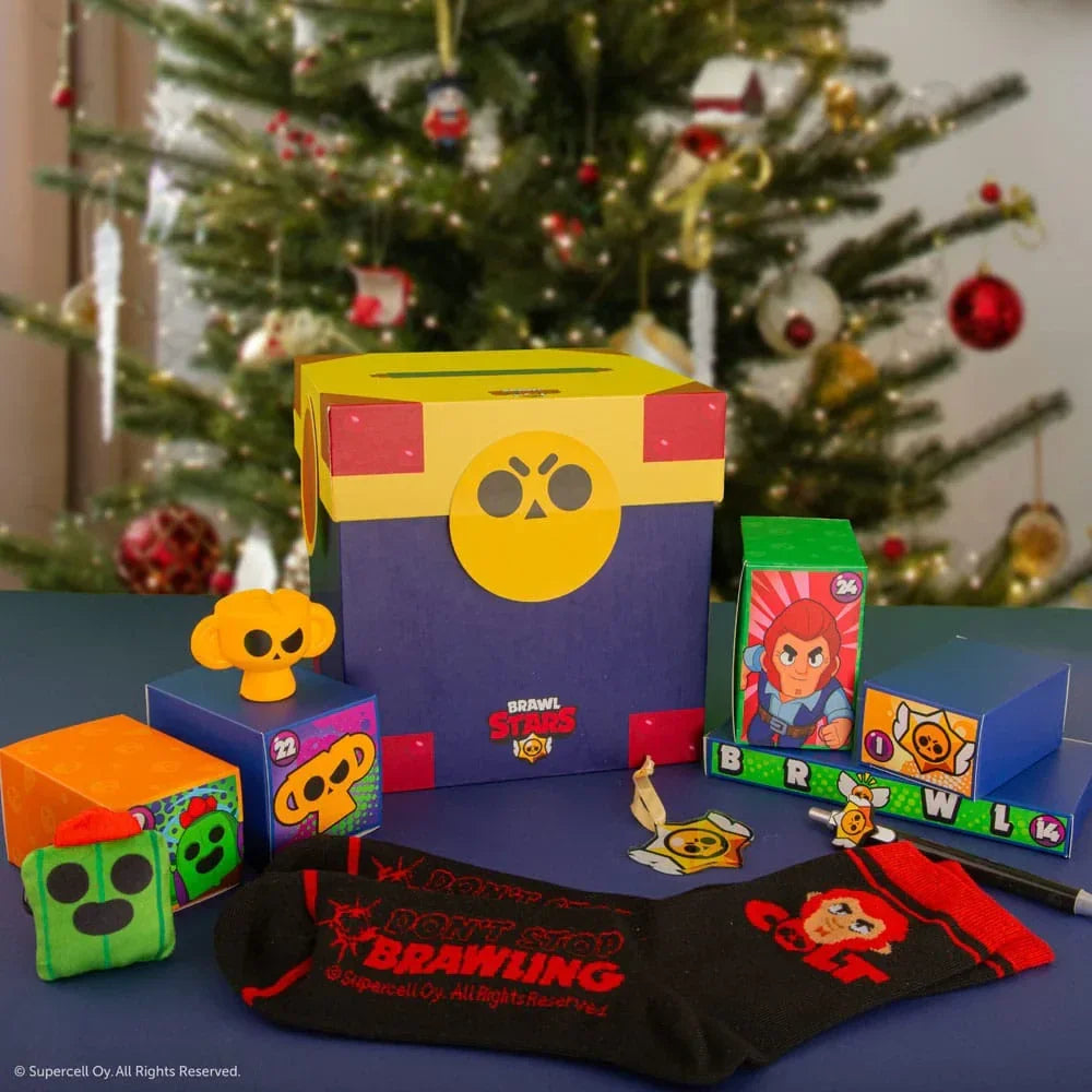 Brawl Stars Advent Calendar 2025 - Officiell kalender med 24 gåvor Cinereplicas