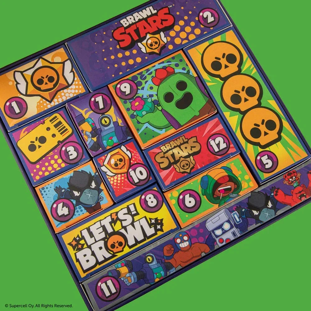 Brawl Stars Advent Calendar 2025 - Officiell kalender med 24 gåvor Cinereplicas