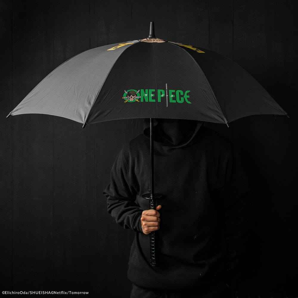 One Piece Paraply Zoro Svart Svärd