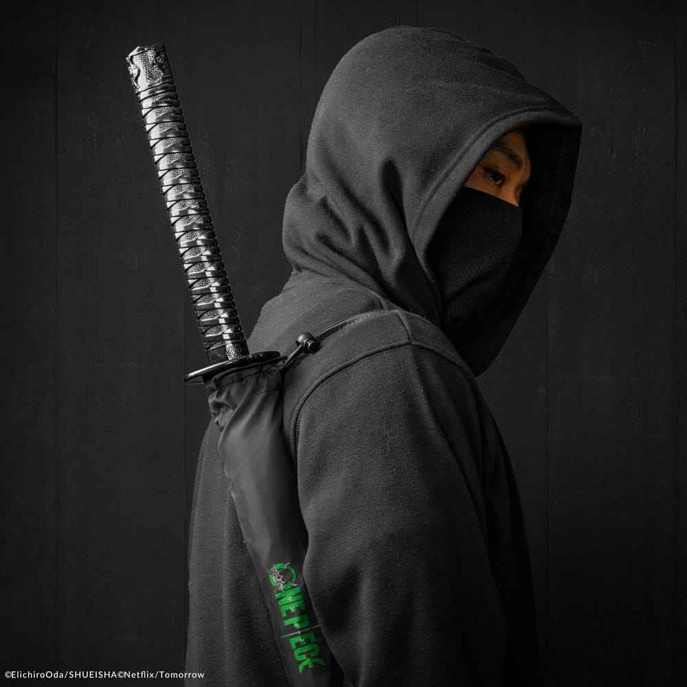One Piece Paraply Zoro Svart Svärd