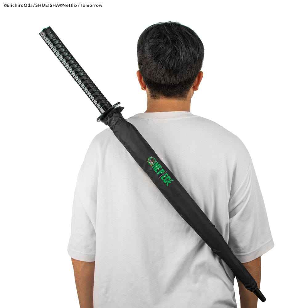 One Piece Paraply Zoro Svart Svärd