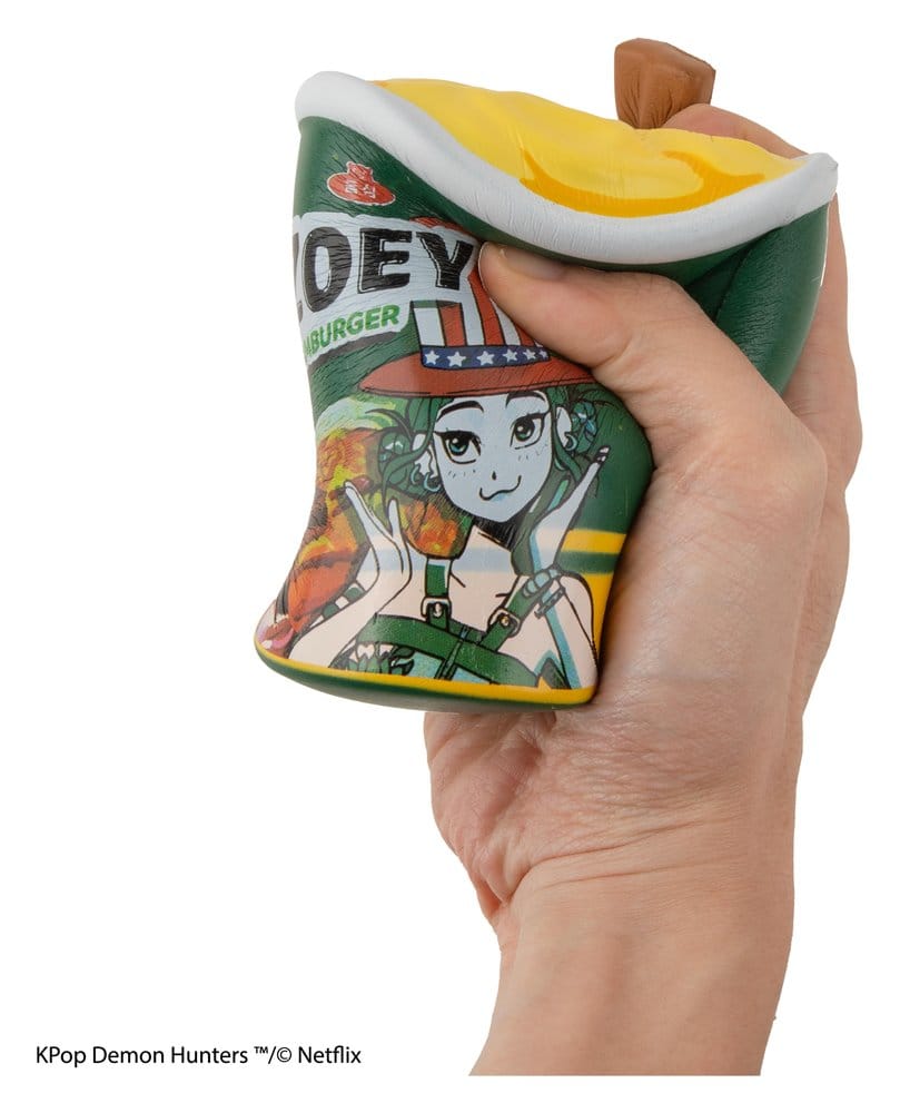 KPop Demon Hunters Mjuk Antistressfigur Zoey Hamburger Noodles
