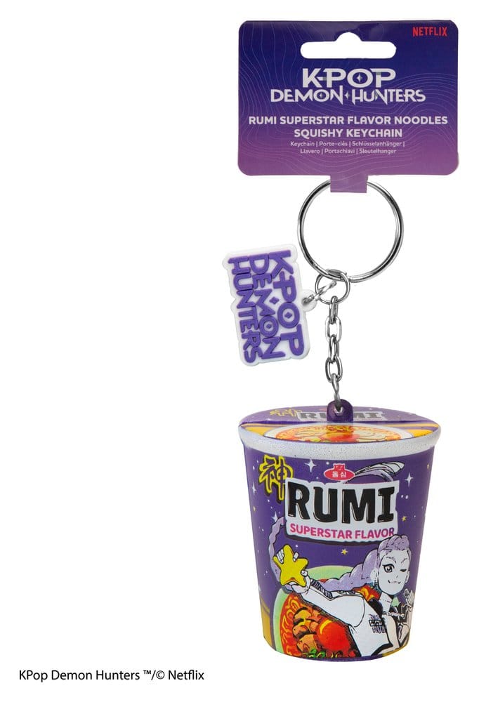 KPop Demon Hunters Squishy Nyckelring Rumi Superstar Flavor Noodles