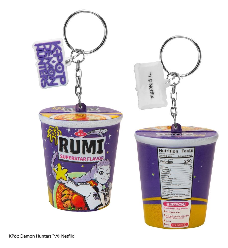 KPop Demon Hunters Soft Keychain Rumi Superstar Flavor Noodle