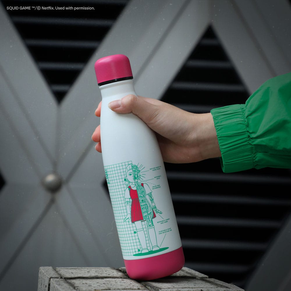 Squid Game Thermo Vattenflaska Young-hee Blå & Vit Cinereplicas