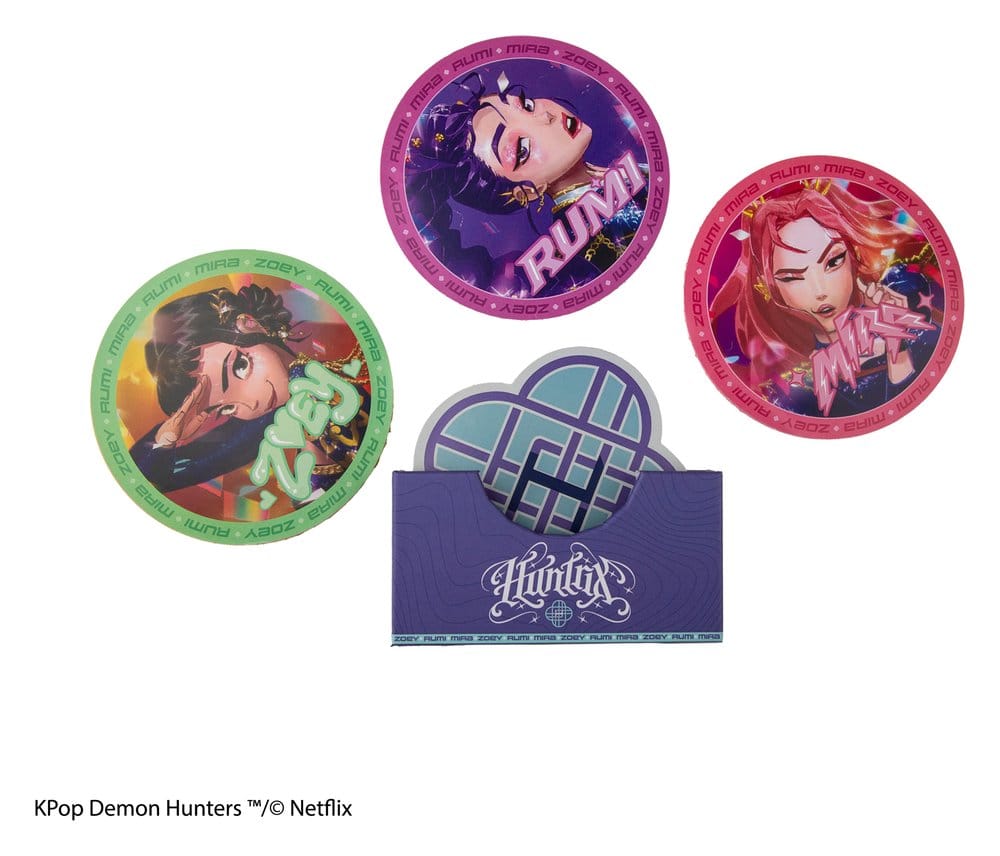KPop Demon Hunters Set med 4 Underlägg HUNTR/X