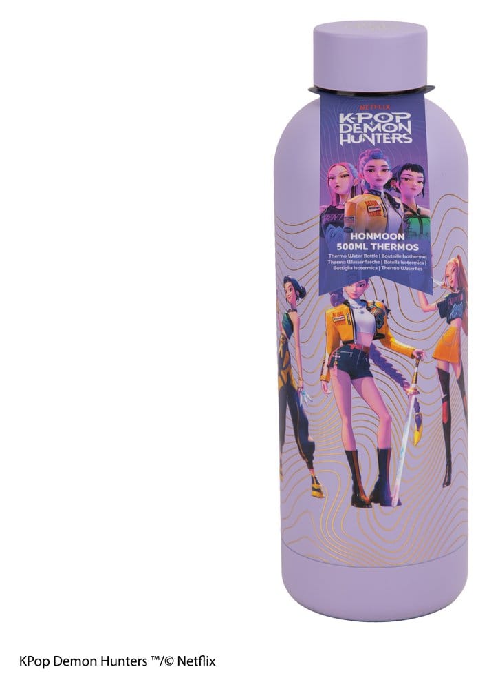 KPop Demon Hunters Vattenflaska Honmoon 500 ml i 100% rostfritt stål