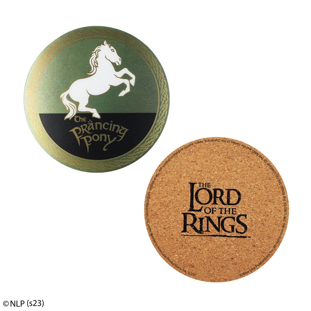 Lord of the Rings Coaster 4-Pack - Magiska Underlägg för Fans Cinereplicas