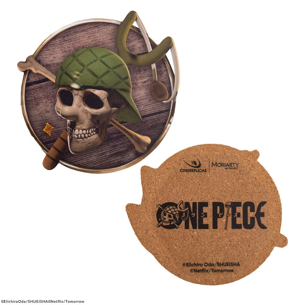 One Piece Glasunderlägg 4-Pack Karaktärer #2 Cinereplicas