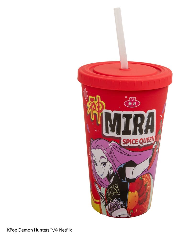 KPop Demonjägare Termosmugg Mira Spice Queen – Officiellt Licensierad, Plast och PP, 475 ml