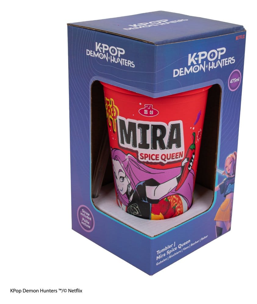 KPop Demonjägare Termosmugg Mira Spice Queen – Officiellt Licensierad, Plast och PP, 475 ml