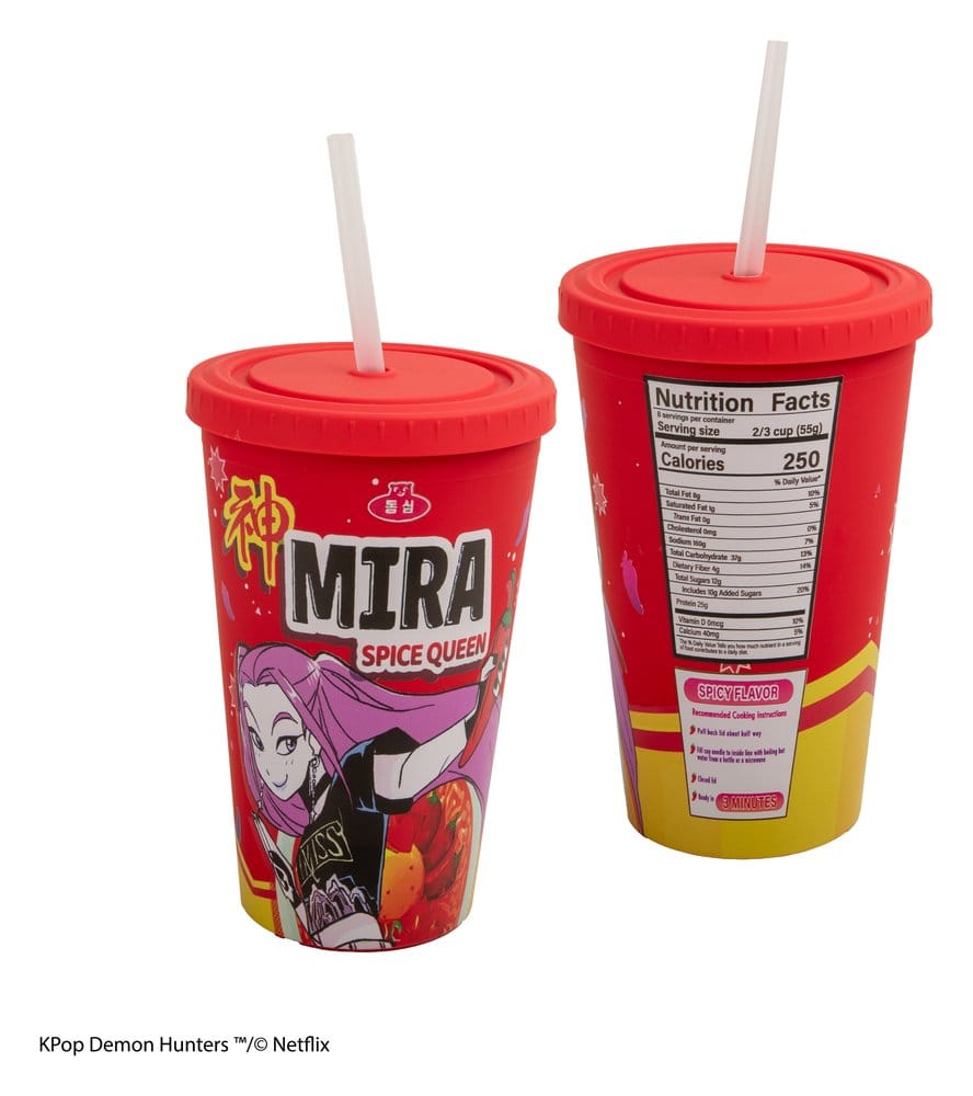 KPop Demonjägare Termosmugg Mira Spice Queen – Officiellt Licensierad, Plast och PP, 475 ml