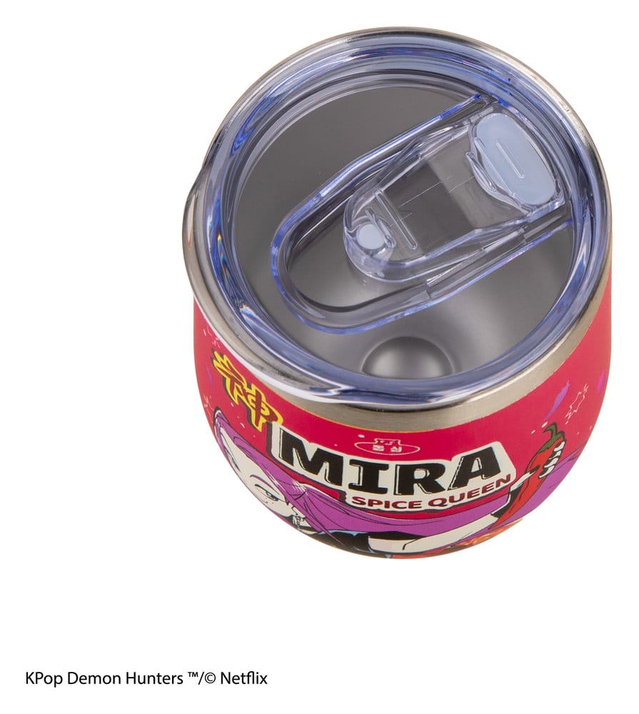 KPop Demon Hunters Resemugg Mira Spice Queen i Rostfritt Stål med Plastlock 350 ml