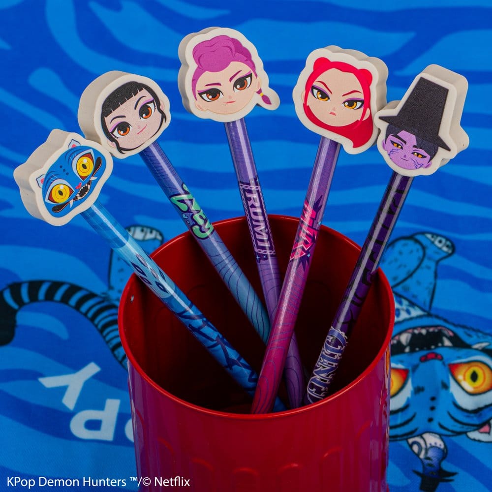 KPop Demon Hunters Pencil and Eraser Series 1 Display (30)