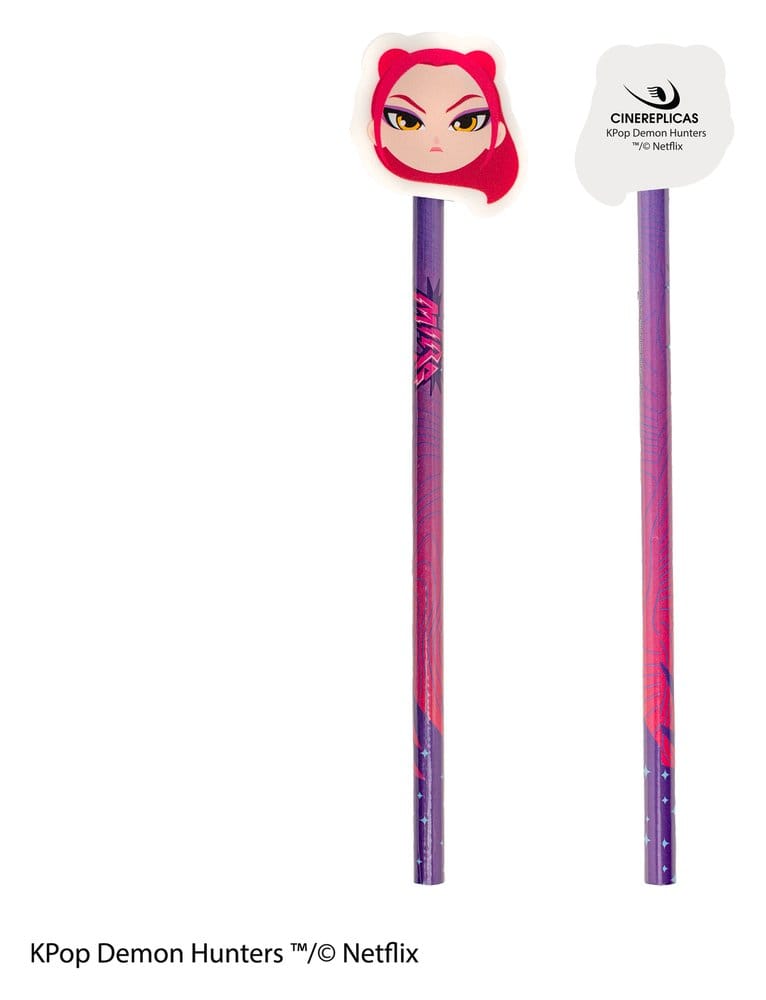 KPop Demon Hunters Pencil and Eraser Series 1 Display (30)