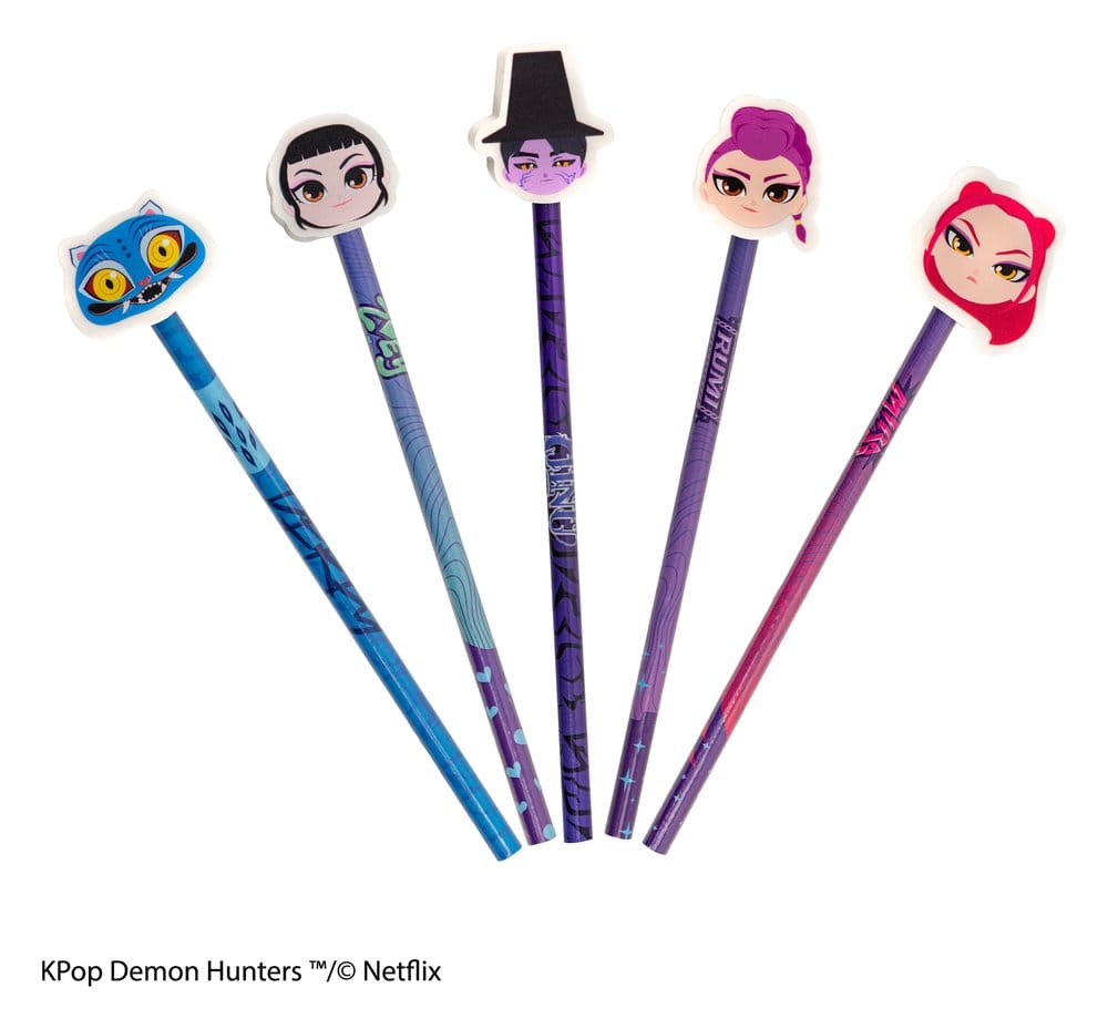 KPop Demon Hunters Pencil and Eraser Series 1 Display (30)