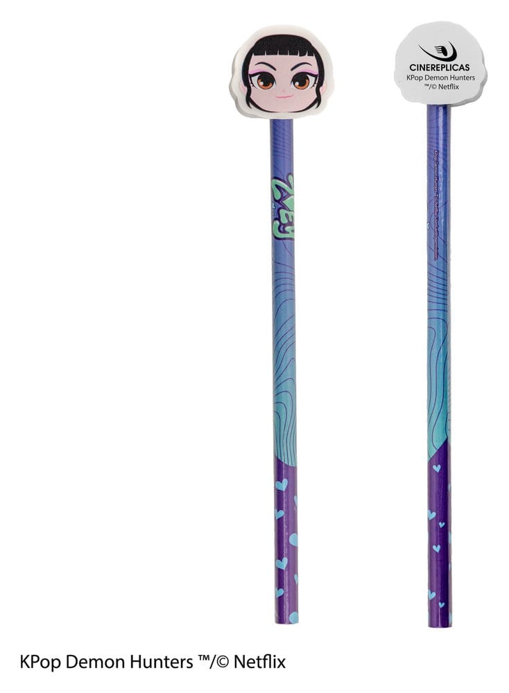 KPop Demon Hunters Pencil and Eraser Series 1 Display (30)