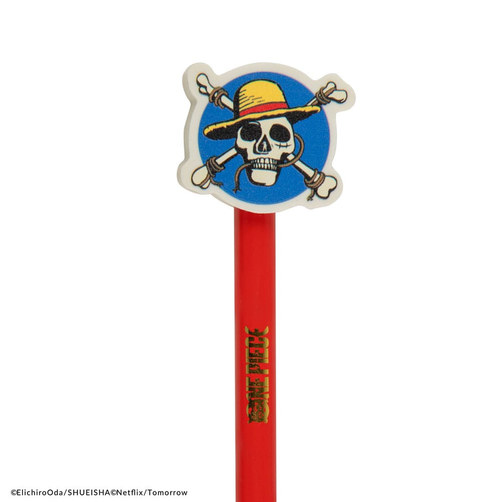 One Piece Luffy Bleistift med Suddgummitopp Cinereplicas