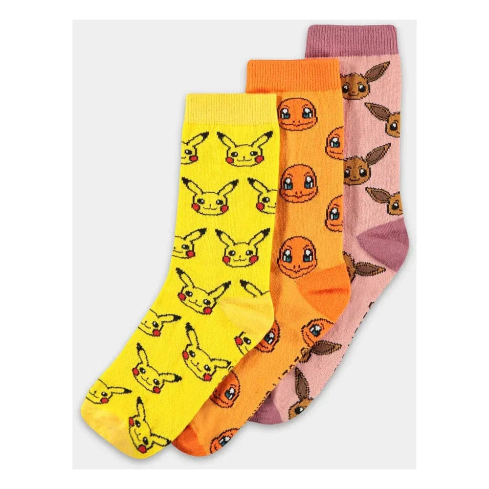 Pokémon Socks 3-Pack Three Icons EU 35-38