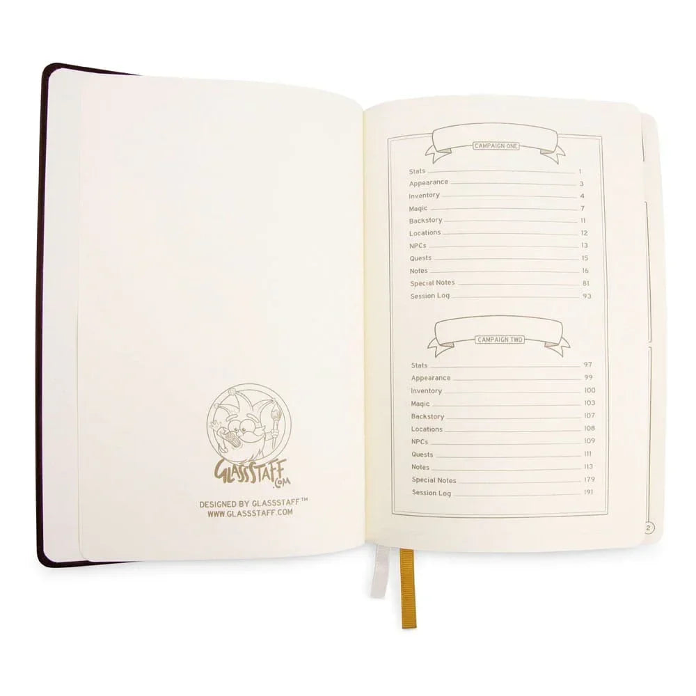 Dungeons & Dragons RPG Journal 5e Blå Glassstaff