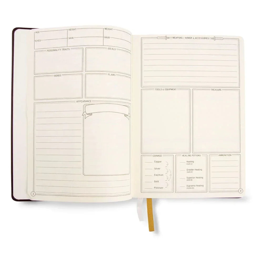 Dungeons & Dragons RPG Journal 5e Blå Glassstaff