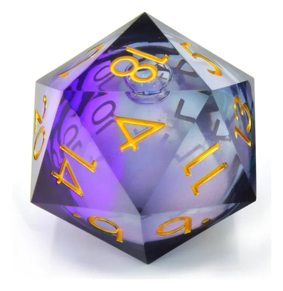CritStones Liquid Core Dice D20 Twilight Ether 5 cm Glassstaff