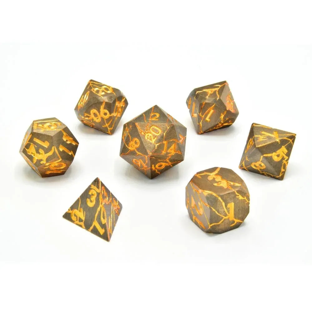 CritStones Metal Dice Set Marred Midas (7) Glassstaff