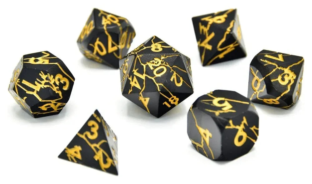 CritStones Metal Dice Set Torn Mystic (7) Glassstaff