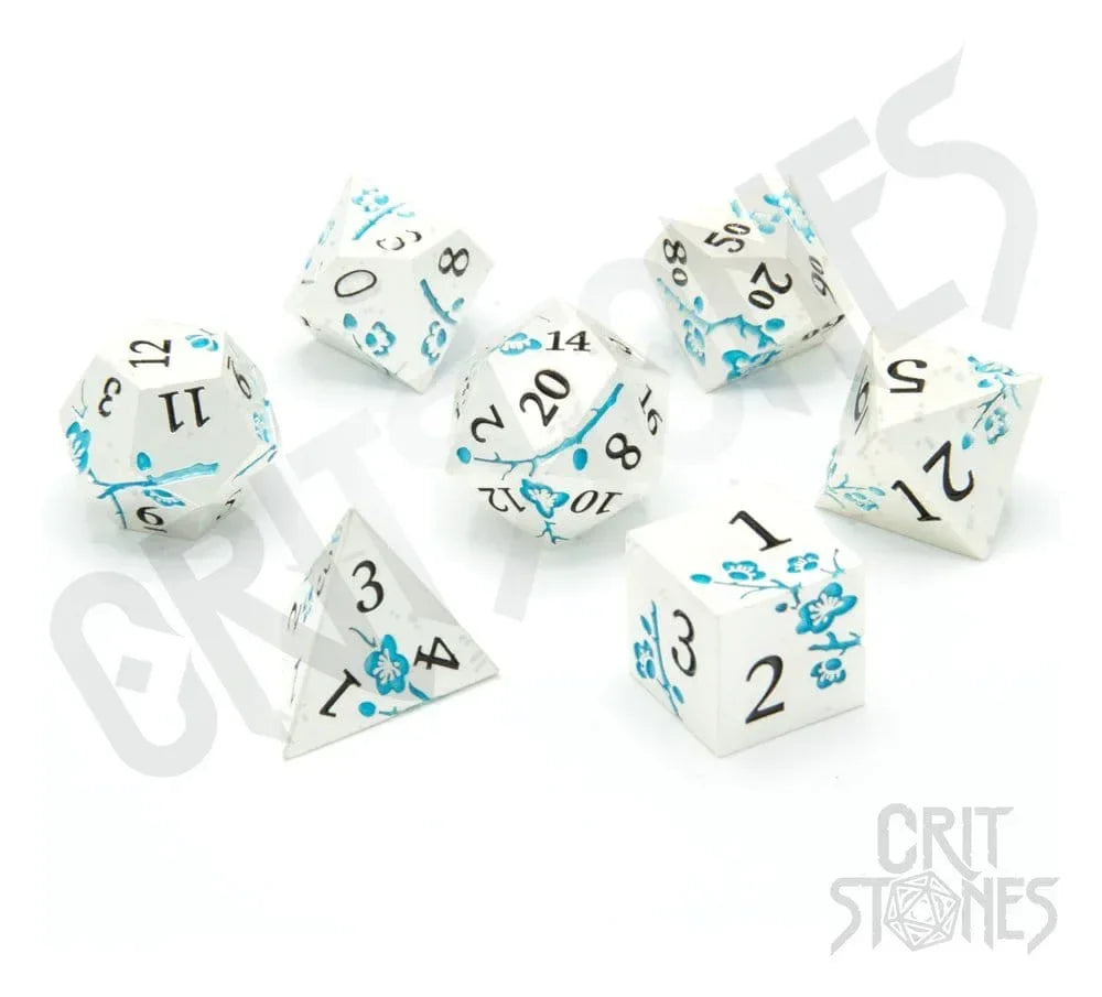 CritStones Metal Dice Set Iris Blossom (7) Glassstaff