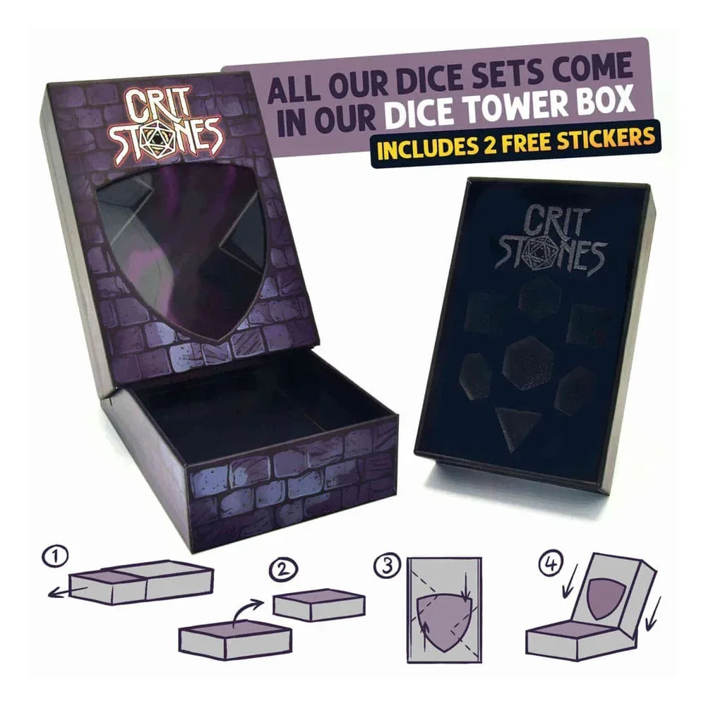 CritStones Metal Dice Set Unholy Bane (7) Glassstaff